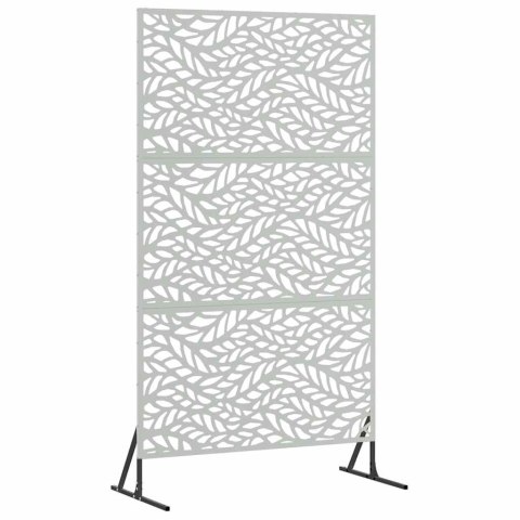 VidaXL Ekran prywatności Szary 100 x 50 x 180 cm Stal