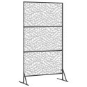 VidaXL Ekran prywatności Szary 100 x 50 x 180 cm Stal