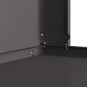 VidaXL Kominek Czarny 80 x 50 x 96 cm Stal zimnogięta