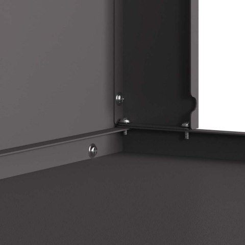 VidaXL Kominek Czarny 80 x 50 x 96 cm Stal zimnogięta