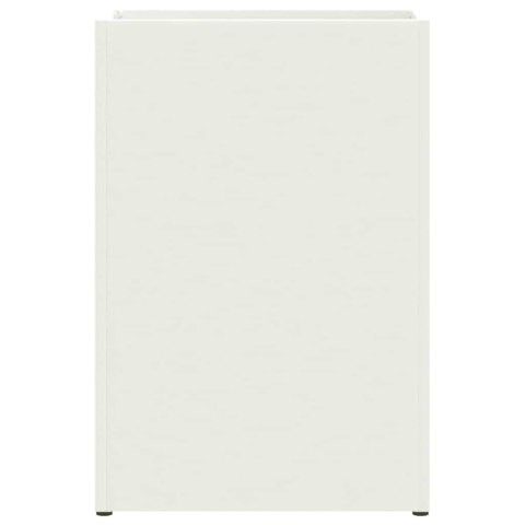 VidaXL Stojak na parasol Biały 28 x 12 x 41 cm Stal