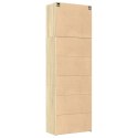 VidaXL Wysoka szafka, dąb sonoma, 80x42,5x249 cm