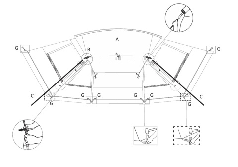 NAMIOT PRZEDSIONEK DO PRZYCZEPY KEMPINGOWEJ 350X250 UV WODOODPORNY