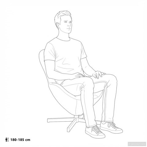 FOTEL JAJO KREMOWY 360° TKANINA Z PODŁOKIETNIKAMI I PODUSZKĄ