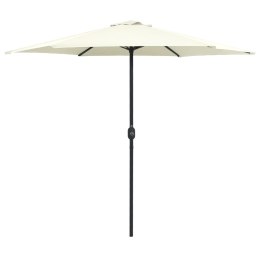 PARASOL OGRODOWY NA ALUMINIOWYM SŁUPKU 270X246CM PIASKOWY