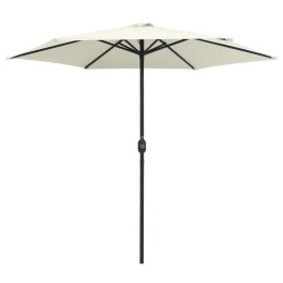 PARASOL OGRODOWY NA ALUMINIOWYM SŁUPKU 270X246CM PIASKOWY
