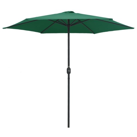 PARASOL OGRODOWY NA ALUMINIOWYM SŁUPKU 270X246CM ZIELONY
