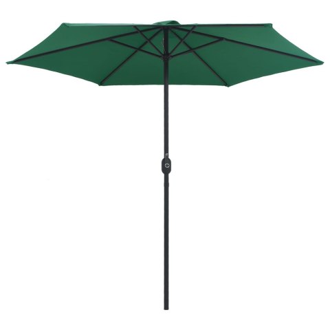 PARASOL OGRODOWY NA ALUMINIOWYM SŁUPKU 270X246CM ZIELONY