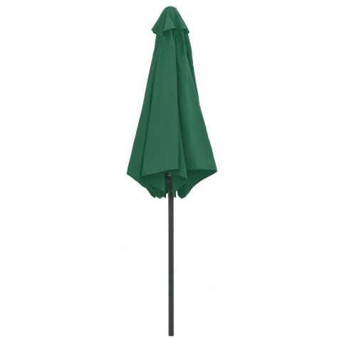 PARASOL OGRODOWY NA ALUMINIOWYM SŁUPKU 270X246CM ZIELONY