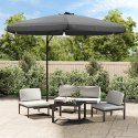 PARASOL OGRODOWY NA SŁUPKU STALOWYM 300CM ANTRACYTOWY