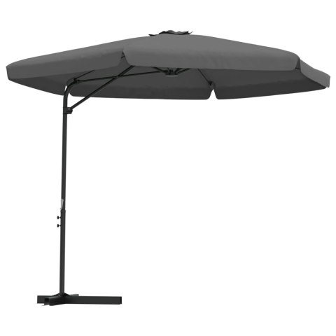 PARASOL OGRODOWY NA SŁUPKU STALOWYM 300CM ANTRACYTOWY