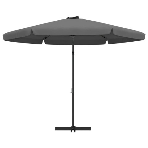 PARASOL OGRODOWY NA SŁUPKU STALOWYM 300CM ANTRACYTOWY