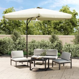 PARASOL OGRODOWY NA STALOWYM SŁUPKU 300CM PIASKOWY