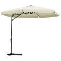 PARASOL OGRODOWY NA STALOWYM SŁUPKU 300CM PIASKOWY