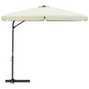 PARASOL OGRODOWY NA STALOWYM SŁUPKU 300CM PIASKOWY