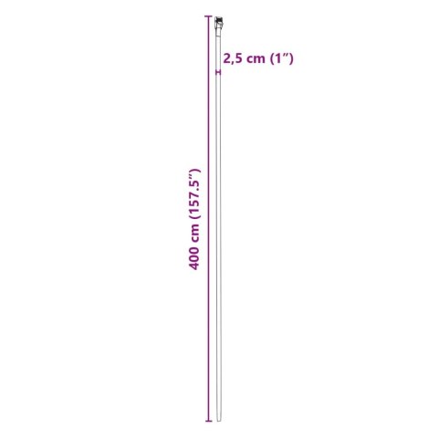 VidaXL Podnośnik do boxu dachowego, 100 kg, nylon