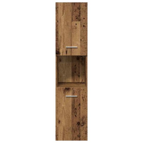 VidaXL Zestaw mebli łazienkowych 4 pcs Brązowy Materiał drewnopochodny