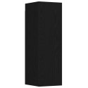 VidaXL Zestaw szafek RTV 3 pcs Czarny Dąb 130,5 x 30 x 140 cm