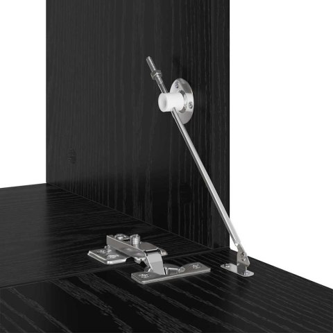 VidaXL Zestaw szafek RTV 5 pcs Czarny Dąb Materiał drewnopochodny