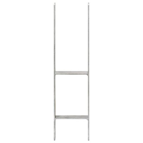 KOTWY DO SŁUPKÓW, 6 SZT., SREBRNE, 14X6X60CM, STAL