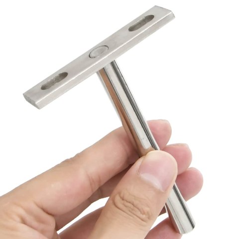 VidaXL Wsporniki półek pływających, 12 szt., Ø10x100 mm, stal węglowa