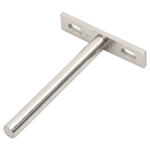 VidaXL Wsporniki półek pływających, 12 szt., Ø10x100 mm, stal węglowa