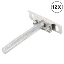 WSPORNIKI PÓŁEK PŁYWAJĄCYCH 12 SZT. Ø12X100 MM STAL WĘGLOWA