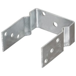 KOTWY DO SŁUPKÓW, 6 SZT., SREBRNE, 12X6X15CM, STAL