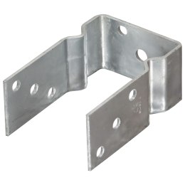 KOTWY DO SŁUPKÓW, 6 SZT., SREBRNE, 9X6X15CM, STAL