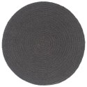 VidaXL Maty na stół, 4 szt., gładkie, ciemnoszare, 38 cm, okrągłe