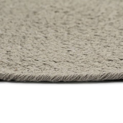 VidaXL Maty na stół, 4 szt., gładkie, szare, 38 cm, okrągłe, bawełna