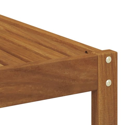 VidaXL Stół na Zewnątrz Lite Drewno Akacji Naturalny 59 x 59 x 37 cm