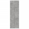 VidaXL Wysoka szafka, szarość betonu, 80x42,5x249 cm