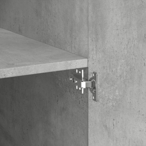 VidaXL Wysoka szafka, szarość betonu, 80x42,5x249 cm