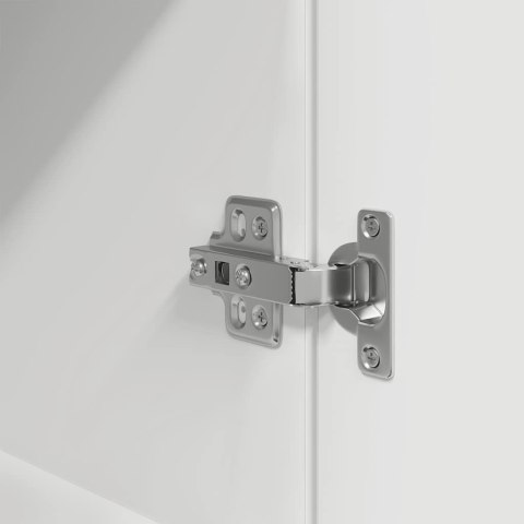 VidaXL Wysoka szafka, biała, 70x35x180 cm, materiał drewnopochodny