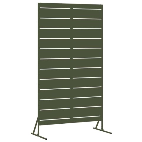EKRAN PRYWATNOŚCI OLIWKOWY 100X50X180CM STAL