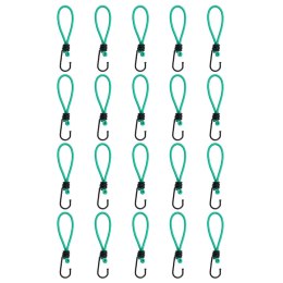 VidaXL Elastyczne linki z haczykami, 20 szt., 15 cm