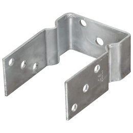 KOTWY DO SŁUPKÓW 6 SZT. SREBRNE 10X6X15CM STAL