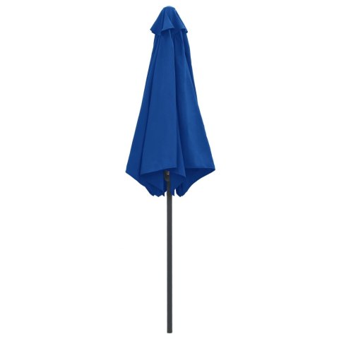 PARASOL OGRODOWY NA ALUMINIOWYM SŁUPKU 270X246CM NIEBIESKI