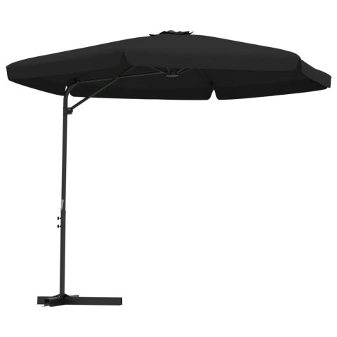 PARASOL OGRODOWY NA STALOWYM SŁUPKU 300CM CZARNY