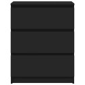 VidaXL Szafka, czarna, 60x35x76 cm, materiał drewnopochodny
