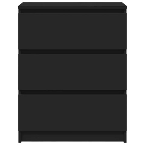 VidaXL Szafka, czarna, 60x35x76 cm, materiał drewnopochodny