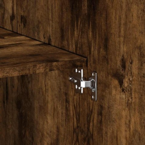 VidaXL Szafka, przydymiony dąb, 70x42,5x225 cm materiał drewnopochodny