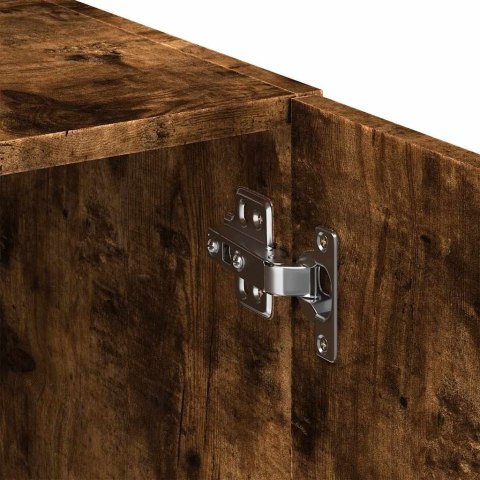 VidaXL Szafka, przydymiony dąb, 70x42,5x225 cm materiał drewnopochodny