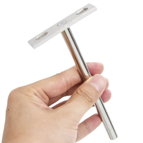 VidaXL Wsporniki półek pływających, 12 szt., Ø10x150 mm, stal węglowa