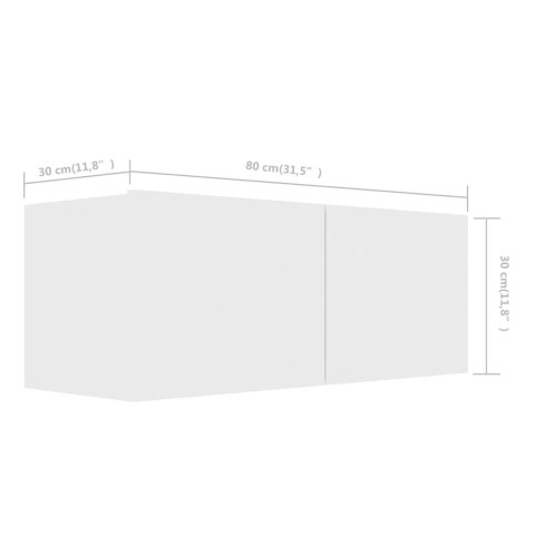 VidaXL 6-cz. zestaw szafek TV, biały, materiał drewnopochodny