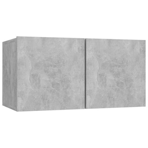 VidaXL 7-cz. zestaw szafek TV, szarość betonu, płyta wiórowa