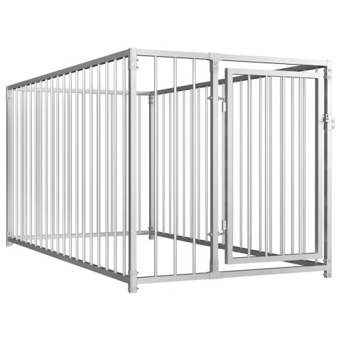 KOJEC DLA PSA ZAGRODA DLA ZWIERZĄT KRÓLIKÓW KUR 100X200X100 CM STALOWA KLATKA