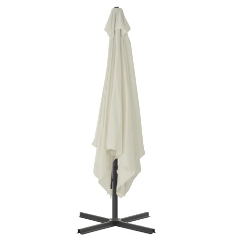 PARASOL OGRODOWY NA SŁUPKU STALOWYM 250X250CM PIASKOWY