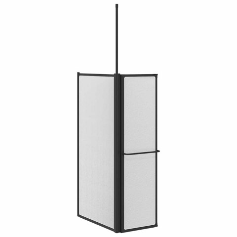 VidaXL Parawan prysznicowy Biały 120 x 70 x 137 cm Aluminium